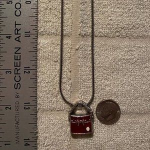 Brighton red purse pendant